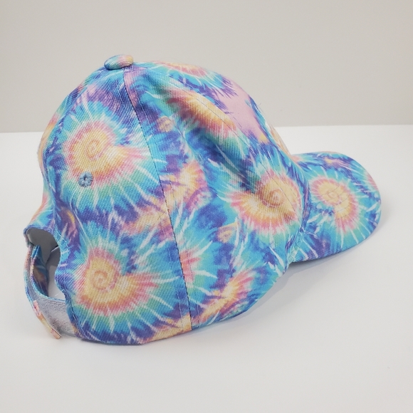 Vintage San Diego California Tie Dye Starburst Hippie Hat Cap OSFA Smith Novelty - Picture 4 of 9
